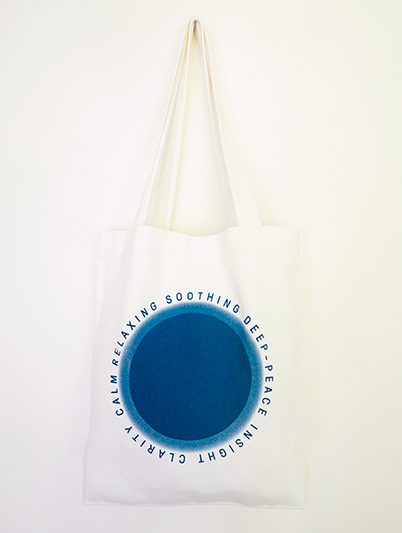 blue ray tote bag